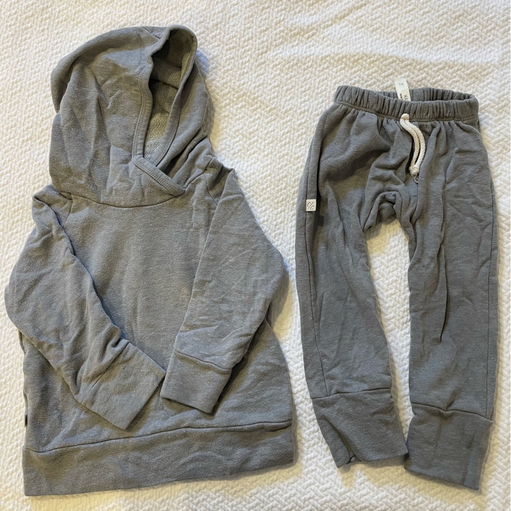Childhoods Clothing sweats light Gray blue Hoodie and Joggers matching Set